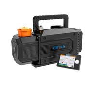 Elitech SVP-DC Pompa del Vuoto Smart Bistadio 56 L/min con Display Digitale Bluetooth Stand-alone, Pompa per Vuoto Hvac Senza Fili Portatile, Motore Brushless, 180W, 1/4HP