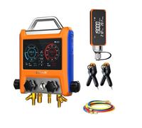 Elitech Tecnica di refrigerazione - Kit indicatore manifold - Tester digitale di temperatura di pressione ad alta precisione - Misuratore digitale per frigoriferi LMG-10