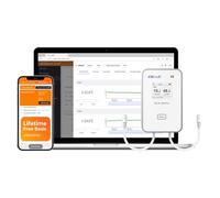 Elitech WiFi Wireless Remote Real-Time IoT Temperatura Umidità Monitor Digitale Data Logger (4G+WiFi Doppio Canale, Solo dispositivo (senza sonda))