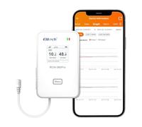ElitechWireless Remote Real-Time IOT Temperatura Umidità Monitor Digital Data Logger 4G, App/Cloud Dati Storage con Singolo Canale di Espansione Esterno (Richiede Campione) RCW-360Pro-SC