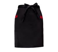Elitecran Vita Grembiule con 2 Tasche, Unisex Corta Mezzo Grembiuli per Donna Uomo, Chef Grembiule da Cucina, Cameriere Grembiule Cuoco, Grembiule Corto per Bar Bistrot Ristorante Caffè (Nero)