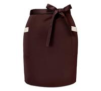 Elitecran Vita Grembiule con 2 Tasche, Unisex Corta Mezzo Grembiuli per Donna Uomo, Chef Grembiule da Cucina, Cameriere Grembiule Cuoco, Grembiule Corto per Bar Bistrot Ristorante Caffè (Marrone)