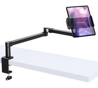 elitehood Supporto da scrivania per iPad, resistente, regolabile, per scrivania, letto, divano, braccio lungo per iPad con morsetto a C per iPad Pro 13/12,9, iPad Air Mini, tablet, monitor portatili e