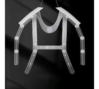 Manichino Posa Regolabile per Grucce in Plastica Trasparente, Grucce per Abbigliamento Boutique per Set per Bambini e Donne/Uomini, Ganci per Fondali Fotografici Leggeri(Female)