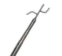 Elitix Mezzo Marinaio Gancio Telescopico Regolabile per Pontile, Gancio di Soccorso Antincendio per Palo per Camion, Gancio di Soccorso in Metallo per Gommone(Style a,71-163cm/27.9-64.2in)