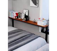 Elitix Mobile Dietro Divano Salvaspazio Consolle Moderna Extra Stretta, Lunga, da Posizionare Dietro Al Divano, Mensola per Spazio Ristretto In Bagno, Mobiletto Contenitore(Walnut, 80x14x65cm)