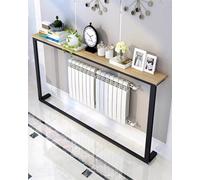 Elitix Mobile Dietro Divano Salvaspazio Consolle Moderna Extra Stretta, Lunga, da Posizionare Dietro Al Divano, Mensola per Spazio Ristretto In Bagno, Mobiletto Contenitore(Wood,200x18x65cm)