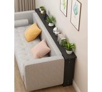 Elitix Mobile Dietro Divano Salvaspazio Mensola Portaoggetti per Lo Spazio Tra Divano, Tavolino Consolle Stretto da 10-20 cm, Organizer Laterale(Black,100x25x75cm/39.4x9.8x29.5in)