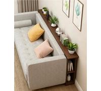 Elitix Mobile Dietro Divano Salvaspazio Mensola Portaoggetti per Lo Spazio Tra Divano, Tavolino Consolle Stretto da 10-20 cm, Organizer Laterale(Walnut,130x15x65cm/51.2x5.9x25.6in)