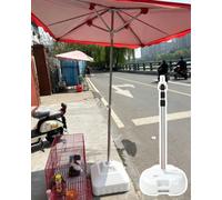Elitix Pali per Telo Vele Ombreggianti Aste di Prolunga per Il Supporto di Coperture Retrattili con Base, Vela Ombreggiante da Esterno per Installazione su Cemento(White/1 Pack,400CM/13.1FT/40KG)