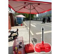 Elitix Pali per Telo Vele Ombreggianti Aste di Prolunga per Il Supporto di Coperture Retrattili con Base, Vela Ombreggiante da Esterno per Installazione su Cemento(Red/1 Pack,300CM/9.8FT/40KG)