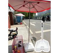 Elitix Pali per Telo Vele Ombreggianti Aste di Prolunga per Il Supporto di Coperture Retrattili con Base, Vela Ombreggiante da Esterno per Installazione su Cemento(White/1 Pack,230CM/7.5FT/60KG)
