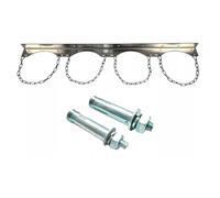 Elitix Supporto per Bombola Supporto per Bombola di Ossigeno a Parete con Vite, Supporto per Bombole di Ossigeno e Acetilene per Ospedali e Fabbriche, Ripiano Fisso per Protossido D'azoto(Four)