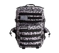 ELITRAINX Zaino tattico militare impermeabile da 25 litri per sport, cabina di aereo, palestra, attività all'aperto, cross training (Leopard)
