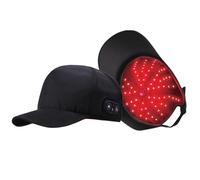 Elitzia ETIFHG3 - Cappello per terapia a luce rossa con LED a infrarossi e RF per perdita di capelli, 630 nm e 850 nm, 108 LED, con massaggio a vibrazione e calore, per ricrescita dei capelli neri