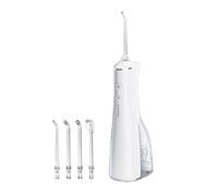 Elitzia Idropulsore portatile senza fili da 290 ml, con 3 modalità e 4 punte a getto per parentesi graffe/sensibile/pulizia della lingua, impermeabile IPX7, filo interdentale ricaricabile USB-C, per