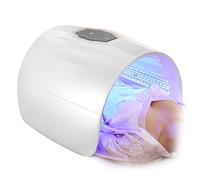 Elitzia Maschera per terapia della luce del viso a LED, 4 colori, luce circolante, perline luminose professionali per la cura della pelle del viso e del corpo, maschera a LED rossa per ringiovanimento