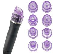 Elitzia Testine in plastica per dermoabrasione e microderma facciale, punte per peeling ad acqua, per la cura del viso, strumento di pulizia della pelle, ricambi per macchina di bellezza, 8 pezzi per