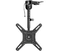 ELIVED Supporto da soffitto per monitor e TV, pieghevole, per la maggior parte dei televisori da 14 a 42 pollici, fino a 10 kg, max. VESA 200 x 200 mm, altezza regolabile per pareti di armadio o tetto