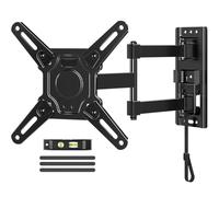 ELIVED Supporto TV per camper, staffa da parete per TV con serratura per la maggior parte dei televisori da 13-43 pollici, rotazione e inclinazione a movimento completo, design brevettato a doppio