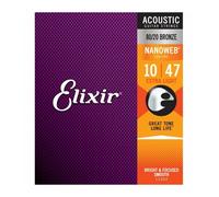 ELIXIR 11002 NANOWEB MUTA CORDE PER CHITARRA ACUSTICA 010/047