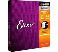 Elixir 11027 Nanoweb 11-52 Corde Chitarra Acustica