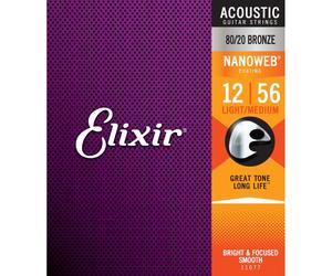 Elixir 11077 12-56 Light Medium NANOWEB