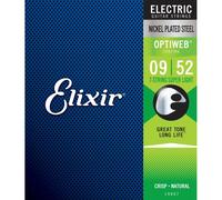 Corde per chitarra elettrica a 7 corde Elixir® Strings con rivestimento OPTIWEB®, Super Light (.009-.052)