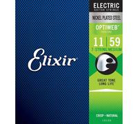 Elixir 19106 Optiweb Nickel Plated Steel 011/059 Muta per Chitarra Elettrica ...