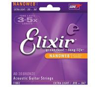 ELIXIR Corda per chitarra Acustico 6 pz Extra leggero Bronzo 80/20
