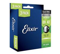 Elixir corde 16550 acciaio nichelato per chitarra elettrica con rivestimento Optiweb, set da 3 pezzi