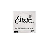 Elixir® Strings Anti-Rust Plated Plain Steel Corda Singola (.016)