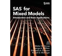 Elizabeth a Claassen Walter W S SAS for Mixed Models: Introd (Copertina rigida)