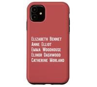 Elizabeth Anne Emma Elinor Catherine Jane Austen guida il meme Custodia per iPhone 11