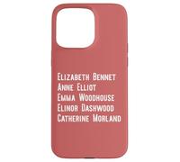 Elizabeth Anne Emma Elinor Catherine Jane Austen guida il meme Custodia per iPhone 15 Pro Max