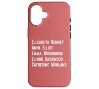 Elizabeth Anne Emma Elinor Catherine Jane Austen guida il meme Custodia per iPhone 16