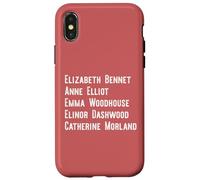 Elizabeth Anne Emma Elinor Catherine Jane Austen guida il meme Custodia per iPhone X/XS