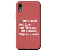 Elizabeth Anne Emma Elinor Catherine Jane Austen guida il meme Custodia per iPhone XR