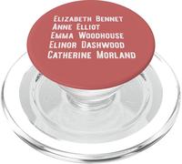 Elizabeth Anne Emma Elinor Catherine Jane Austen guida il meme PopSockets PopGrip per MagSafe