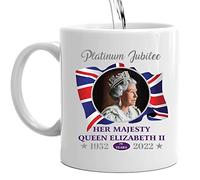 Elizabeth II Tazza in lutto | Tazza Souvenir in ceramica Queens Platinum Jubilee, Queen Elisabeth II Tazza Regalo Souvenir John Swannell Ritratto ufficiale Tazza in Cina Tumotsit