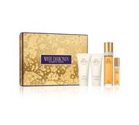 Elizabeth Taylor - Cofanetto bianco con diamanti, Eau de Toilette per donna, gel doccia idratante profumato, crema profumata, profumo floreale, spray per donne, a base di note vibranti