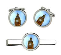 Elizabeth Torre Big Ben Gemelli E Fermacravatta Set