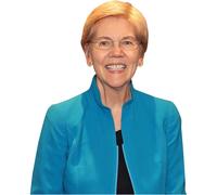Elizabeth Warren (Blue Jacket) Half Body Buddy Cutout