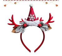 Elk Antlers Headband, Decorative Christmas Hairband, Cute Hairband Headpiece For Christmas, Christmas Holiday Hairband, Dress Up Hairhoop For Christmas, Face Washing Hairbands, Christmas Antlers Hair