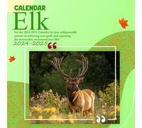 Elk Cαʅҽɳԃαɾ 2024-2025: 16 Months of The Animal from Sep 2024 to Dec 2025,Square 8.5 x 8.5 Inches Gift For Organizing & Planning