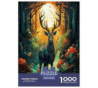 Elk Jigsaw Puzzle Impossible 1000 Pezzi Decorazione Per La Casa. Rilassamento E Intelligence Per Adulti E Bambini Da 12 Anni 70x50cm/1000pcs
