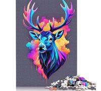 Elk Neon Colorful Jigsaw Puzzle Impossibili 1000 Pezzi Decorazione Per La Casa. Rilassamento E Intelligence Per Adulti E Ragazzi Da 14 Anni 1000pcs (75x50cm)