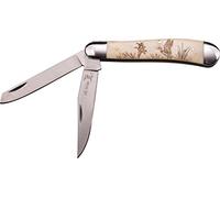 Elk Ridge Coltello Tascabile Hunter Effetto Manico, Lunghezza Chiusa cm: 10,16 osseo, elkr -1110