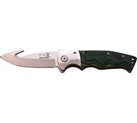 Elk Ridge Coltello Tascabile Hunter rafforzare Inox Verde Manico in Legno, Lunghezza Chiusa cm: 11,43, elkr 1282