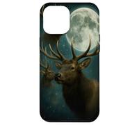 Elk Uhling at the Moon - Funny Elk Hunting Man Woms Kids Custodia per iPhone 12 Pro Max